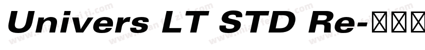 Univers LT STD Re字体转换